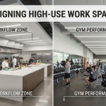 Designing High-Use Work Spaces: Kitchens and Gyms